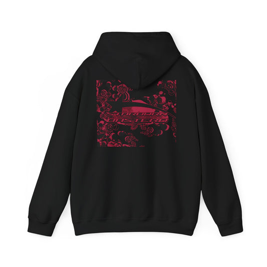 Racing Drift Graphic Hoodie — Red S8 Emblem on Black