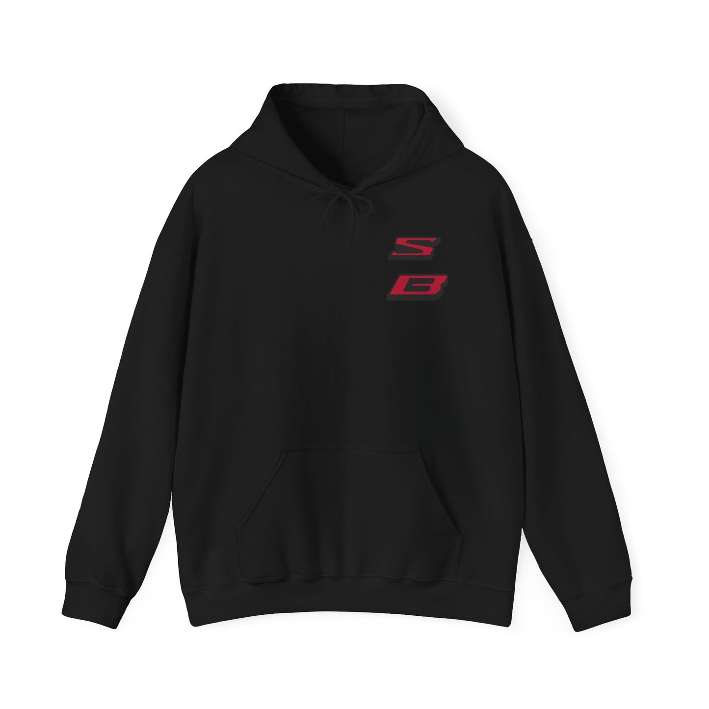 Racing Drift Graphic Hoodie — Red S8 Emblem on Black